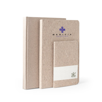 TEAPAD SEMI-RIGID. A5 notepad with semi-rigid cover made from tea leafs waste (65)